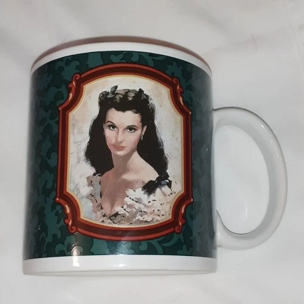 Vintage '89 Gone with the Wind Mugs Rhett Scarlett‎